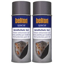 2x Belton Metallschutzlack 3in1 400 ml Eisenglimmer Anthrazit