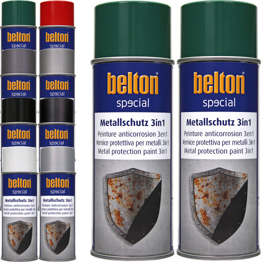 2x Belton Metallschutzlack 3in1 400 ml Moosgrün