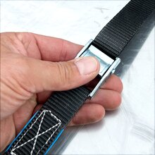 2 x Zurrgurt Klemmschloss Spanngurt 2,5 x 400 cm KL104-400 Schwarz
