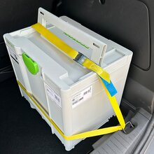 2 x Zurrgurt Klemmschloss Spanngurt 2,5 x 400 cm KL104-400 Gelb