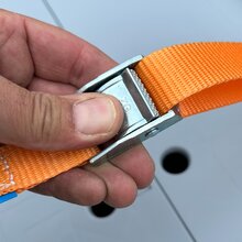 2 x Zurrgurt Klemmschloss Spanngurt 2,5 x 400 cm KL104-400 Orange