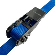 Zurrgurt Ratsche Edelstahl 2,5 x 800 cm ZH108 Farbe Blau 8 Meter