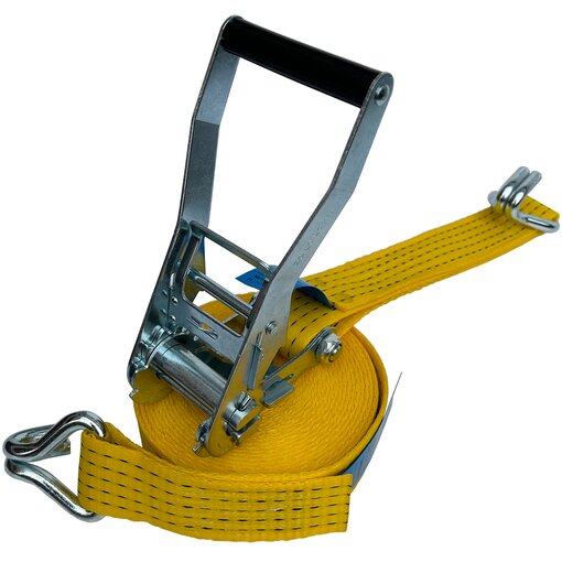 LKW Ratschen Zurrgurt 2-teilig 5 x 800 cm Gelb Spitzhaken...