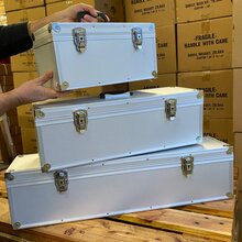 ECI Aluminium Koffer Silber Deckel abnehmbar (BxHxL) 20x20x Lnge nach Wahl