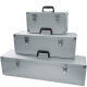 ECI Aluminium Koffer Silber Deckel abnehmbar (BxHxL) 20x20x Länge nach Wahl