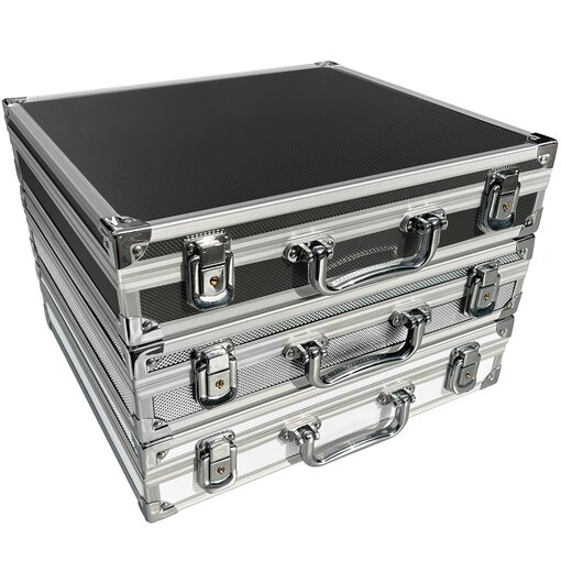 ECI Aluminium Koffer DIN A4 Ordner schmal Innenma  34 x...