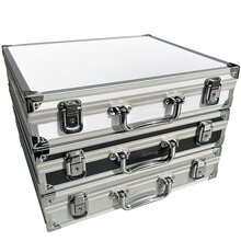 ECI Aluminium Koffer DIN A4 Ordner schmal Innenma  34 x 30 x 6 cm Farbe whlbar
