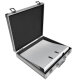 ECI Aluminium Koffer DIN A4 Ordner schmal Innenmaß  34 x 30 x 6 cm Silber