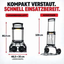 Teleskop Alu-Sackkarre klappbar 160 Kg ZFHT-160...