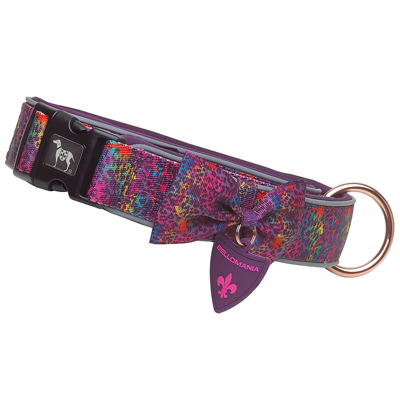 BELLOMANIA Hundehalsband Malea Neopren Lila Gr. M/L Typ BH-MC-M/L
