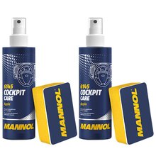 2 x Apple Mannol 6145 Cockpit Care Innenraumpflege 250 ml incl. Schwamm