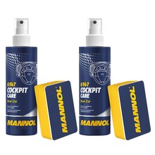2 x New Car Mannol 6147 Cockpit Care Innenraumpflege 250 ml incl. Schwamm