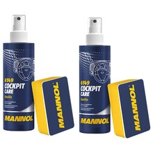 2 x Vanilla Mannol 6149 Cockpit Care Innenraumpflege 250 ml incl. Schwamm