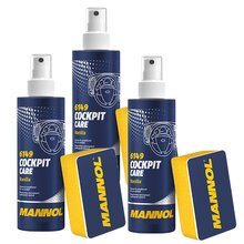 3 x Vanilla Mannol 6149 Cockpit Care Innenraumpflege 250 ml incl. Schwamm
