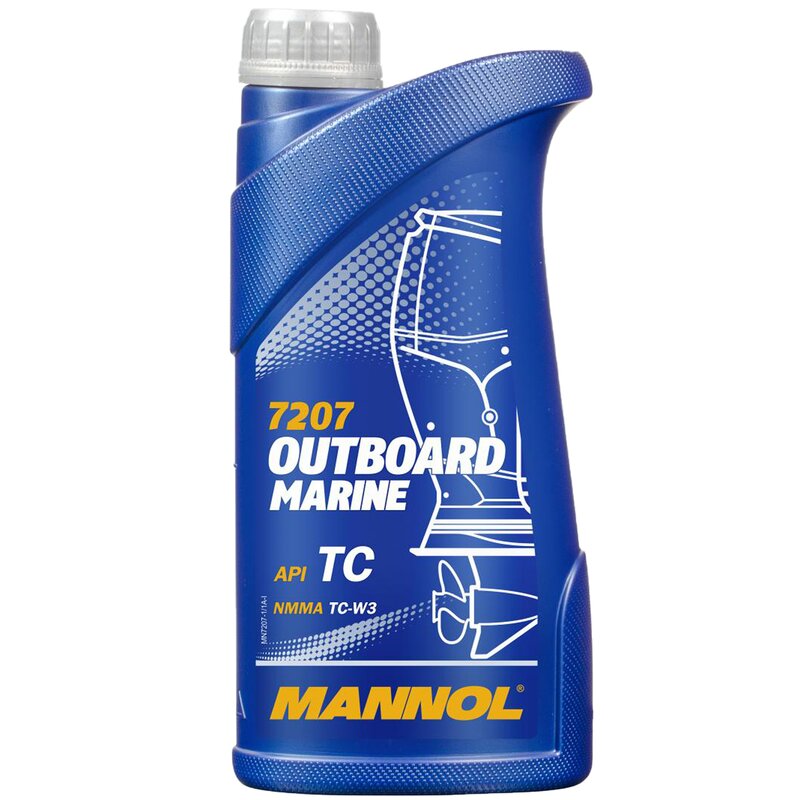 Mannol Motorl Outboard Marine 2-Takt TC-W3 Premium 1 Liter Typ 7207