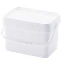 10 x AUER 20 Liter Eimer mit Deckel 39 x 29 x 25 cm Wei