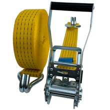 10 x LKW Ratschen Zurrgurt 2-teilig 5 x 800 cm Gelb Spitzhaken ZC52081