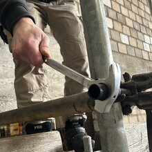 Gerstbauratsche 19/22 mm Gerstknarre mit Hammer und Nageleisen