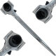 4 x Gerüstbauratsche 19/22 mm mit Doppelhammer