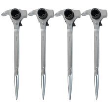 4 x Gerstbauratsche 19/22 mm mit Hammer und Nageleisen