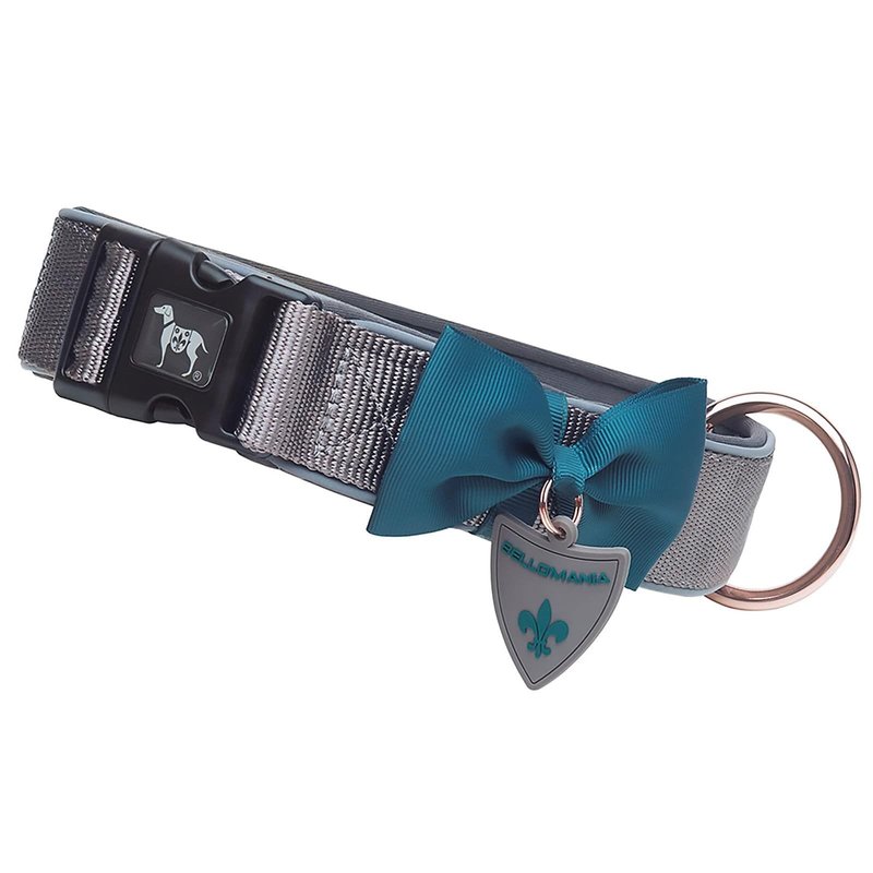 BELLOMANIA Hundehalsband Nalu Neopren Grau Gr. XL Typ BH-AC-XL