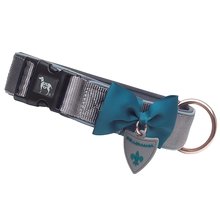 BELLOMANIA Hundehalsband Nalu Neopren Grau Gr. XL Typ BH-AC-XL