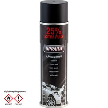 Auto Lackspray Dose Spraila Schwarz Matt 500ml