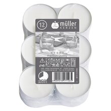 candle cube Set Tisch Kamin Beton+12 Maxi-Teelichter