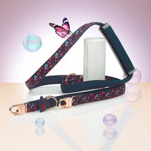 BELLOMANIA Hundeleine Lani Neopren Blau / Pink Gr. S / L Typ BH-LL