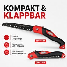 Asts�ge Klapps�ge 180 mm Typ YT-87730