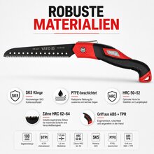 Asts�ge Klapps�ge 180 mm Typ YT-87730