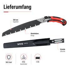Asts&auml;ge Baums&auml;ge gerade 350 mm Typ YT-87740...