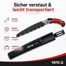 Astsäge Baumsäge gerade 350 mm Typ YT-87740 inkl. Holster