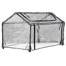 2 St�ck PVC Gew�chshaus 120x80x60 cm Paletten Foliengew�chshaus Fr�hbeet