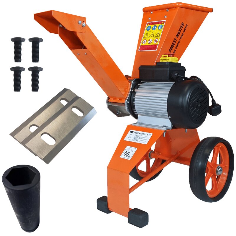 Elektro Hcksler 2800 Watt | 4 PS Direktantrieb inkl. Messer Nuss und Schrauben