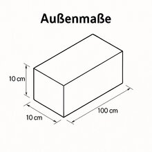 ECI Aluminium Koffer Silber (LxBxH) 100 x 10 x 10 cm
