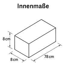 ECI Aluminium Koffer Silber (LxBxH) 80 x 10 x 10 cm
