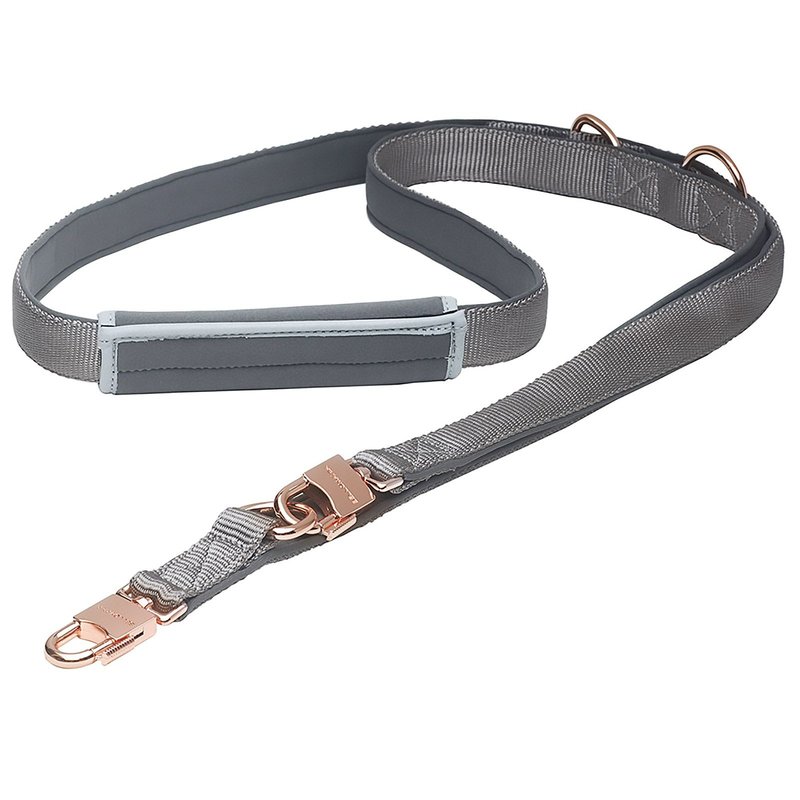 BELLOMANIA Hundeleine Nalu Neopren Grau Gr. S Typ BH-AL-S