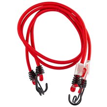 Jumbo Spanngummi 1 Paar (2 Stck) 100cm 20kg 2 Haken rot Spannseil Kofferband