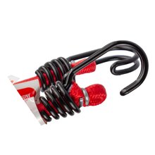 Jumbo Spanngummi 1 Paar (2 Stck) 100cm 20kg 2 Haken rot Spannseil Kofferband
