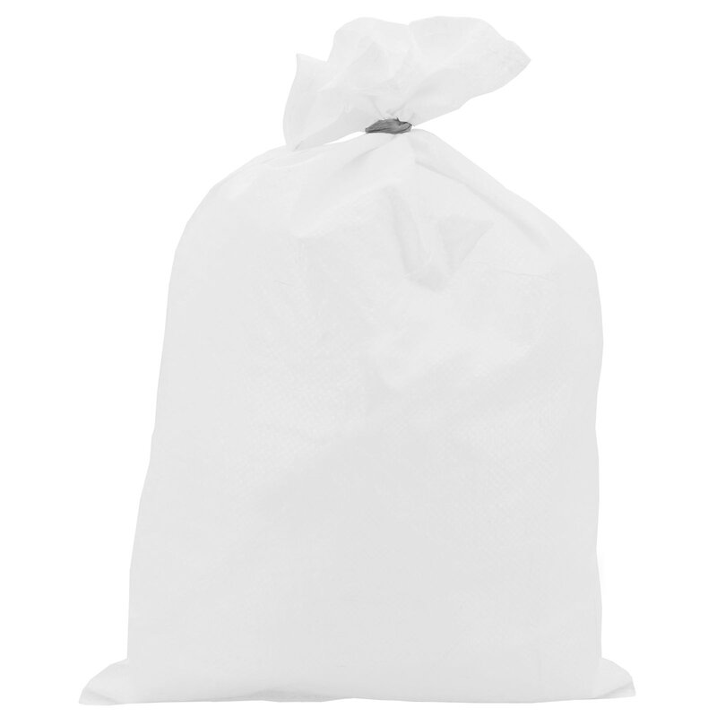 500 x Hochwasserschutz PP-Sack 30x60cm wei + Bindeband | Sandscke | Flutscke