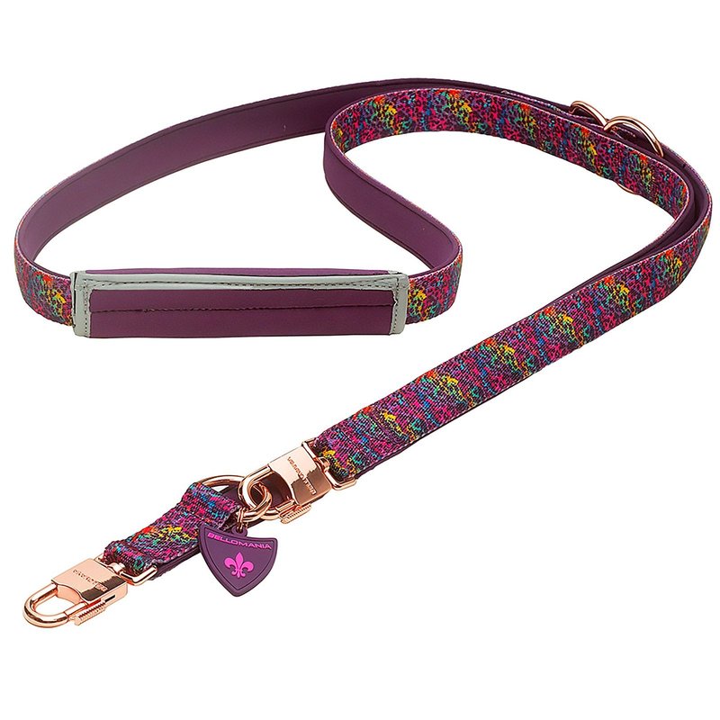 BELLOMANIA Hundeleine Malea Neopren Lila Gr. L Typ BH-ML-L