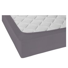 Biberna Jersey Spannbettlaken 135g/m� 90 - 100 x 200 cm Silber/Grau