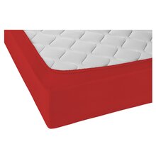 Biberna Jersey Spannbettlaken 135g/m� 90 - 100 x 200 cm Rot