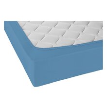 Biberna Jersey Spannbettlaken 135g/m 90 - 100 x 200 cm Azurblau