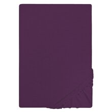 Biberna Jersey Spannbettlaken 135g/m� 90 - 100 x 200 cm Dunkelviolett