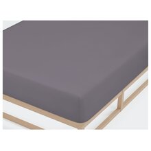 Biberna Jersey Spannbettlaken 135g/m� 140 - 160 x 200 cm Silber/Grau