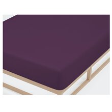 Biberna Jersey Spannbettlaken 135g/m� 140 - 160 x 200 cm Dunkelviolett