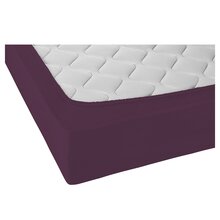Biberna Jersey Spannbettlaken 135g/m� 140 - 160 x 200 cm Dunkelviolett