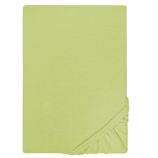 Biberna Jersey Spannbettlaken 135g/m² 140 - 160 x 200 cm Pistaziengrün